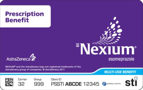 nexium smart card canada|Nexium prescription card.